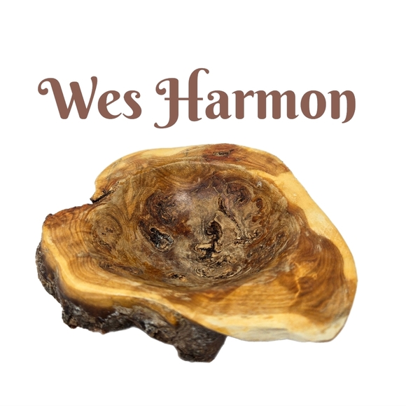 Wes Harmon Handcrafted Small Wooden Bowl For Any Small Essential Rustic Wood - Picture 1 of 13